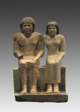 Gruppenstatue des Sabu und der Meritites