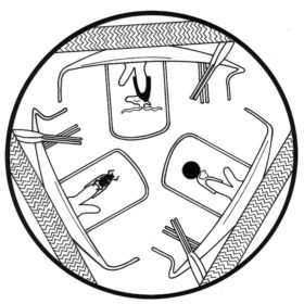 Mandala mit altägyptischen Motiven