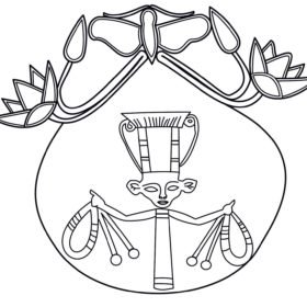 Umzeichnung eines altägyptischen Amuletts