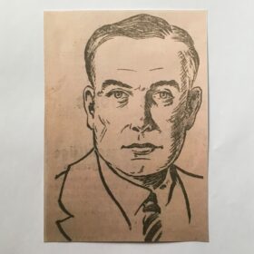 Gezeichnetes Porträt Adolf Kaufmann