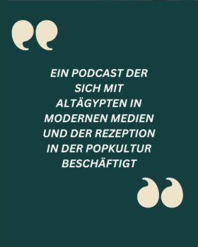 Ein Podcast, der sich mit Altägypten in modernen Medien und der Rezeption in der Popkultur beschäftigt.